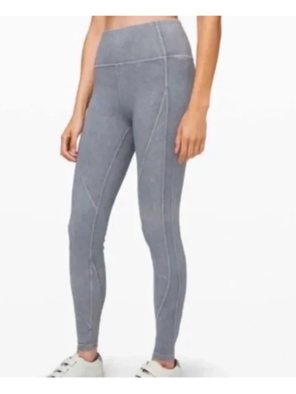 Lululemon Wunder Under HR Tight Snow Wash Grey Size 10